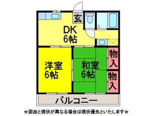 ｿﾜｻﾝﾄ成田Bの物件間取画像